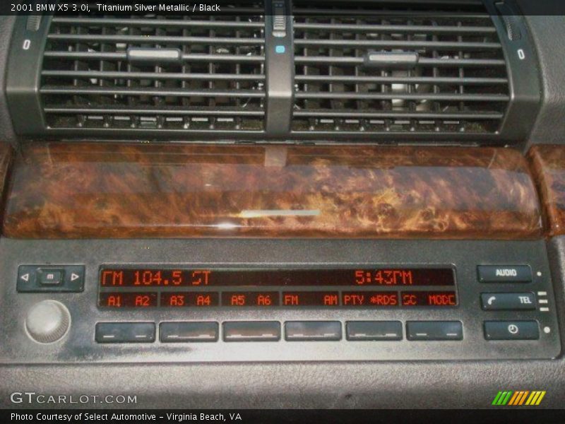 Titanium Silver Metallic / Black 2001 BMW X5 3.0i