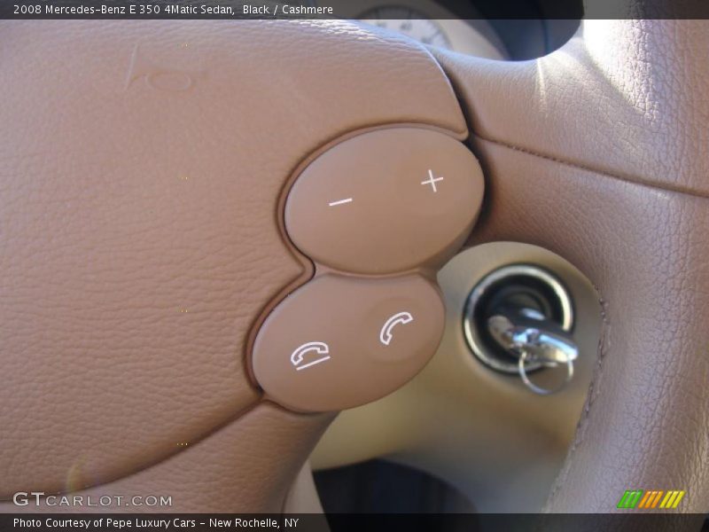 Black / Cashmere 2008 Mercedes-Benz E 350 4Matic Sedan