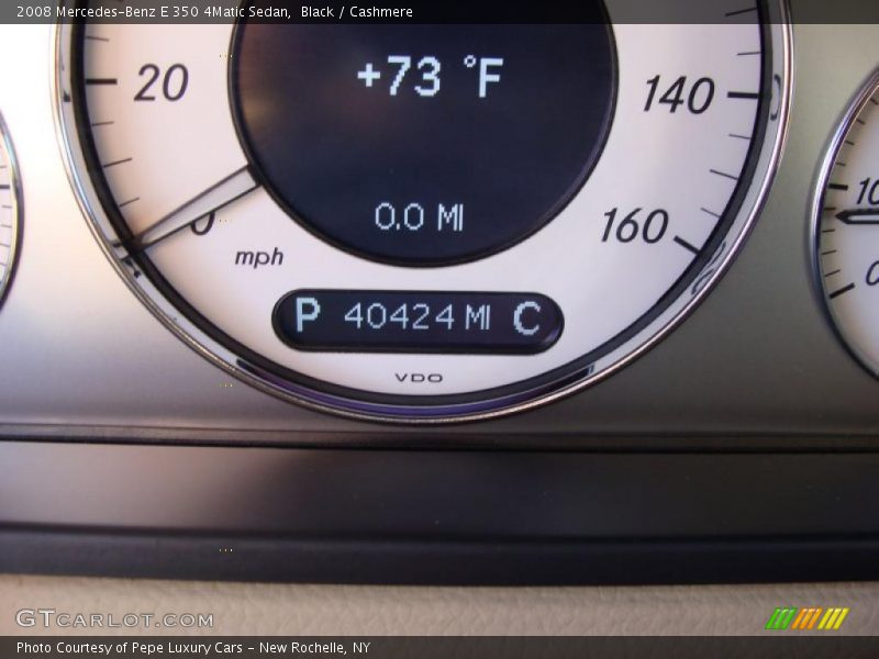Black / Cashmere 2008 Mercedes-Benz E 350 4Matic Sedan
