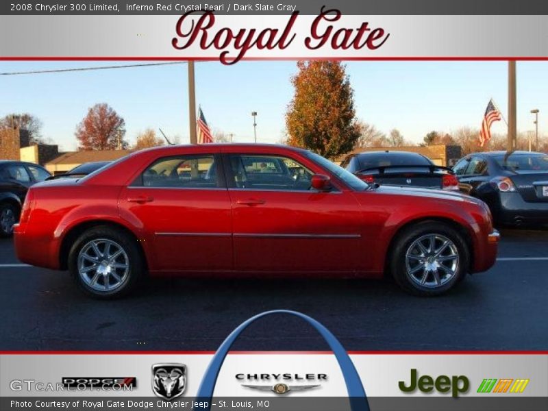 Inferno Red Crystal Pearl / Dark Slate Gray 2008 Chrysler 300 Limited
