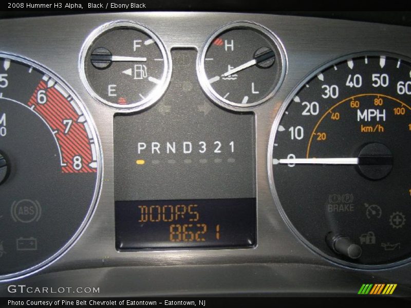 Black / Ebony Black 2008 Hummer H3 Alpha