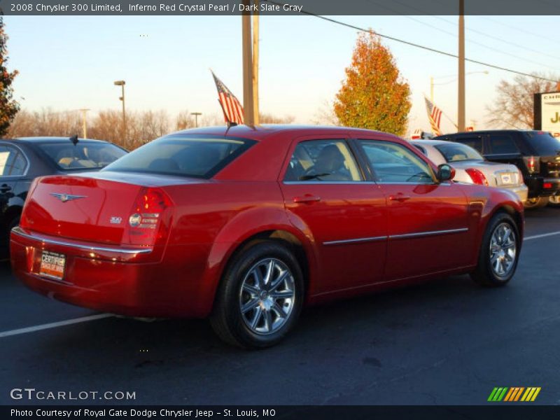 Inferno Red Crystal Pearl / Dark Slate Gray 2008 Chrysler 300 Limited