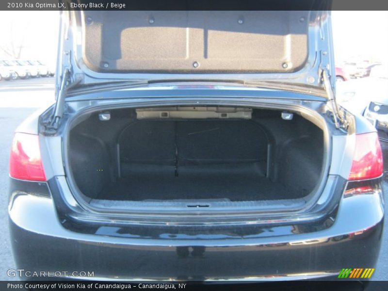 Ebony Black / Beige 2010 Kia Optima LX