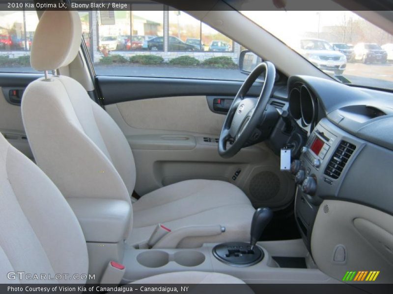 Ebony Black / Beige 2010 Kia Optima LX