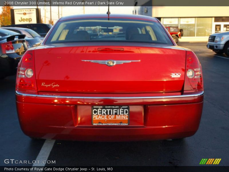 Inferno Red Crystal Pearl / Dark Slate Gray 2008 Chrysler 300 Limited