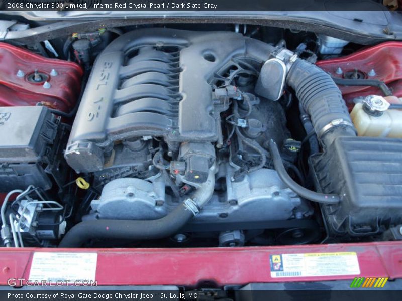 Inferno Red Crystal Pearl / Dark Slate Gray 2008 Chrysler 300 Limited