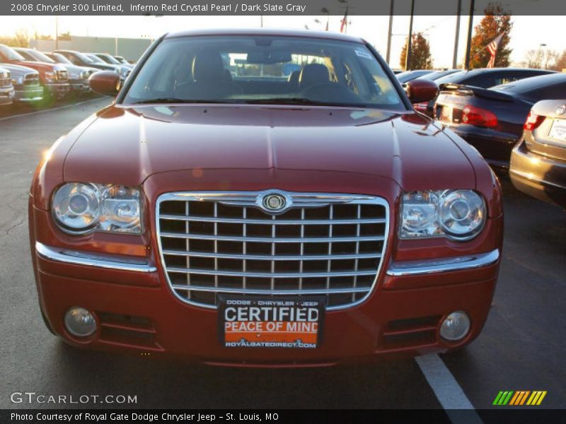 Inferno Red Crystal Pearl / Dark Slate Gray 2008 Chrysler 300 Limited