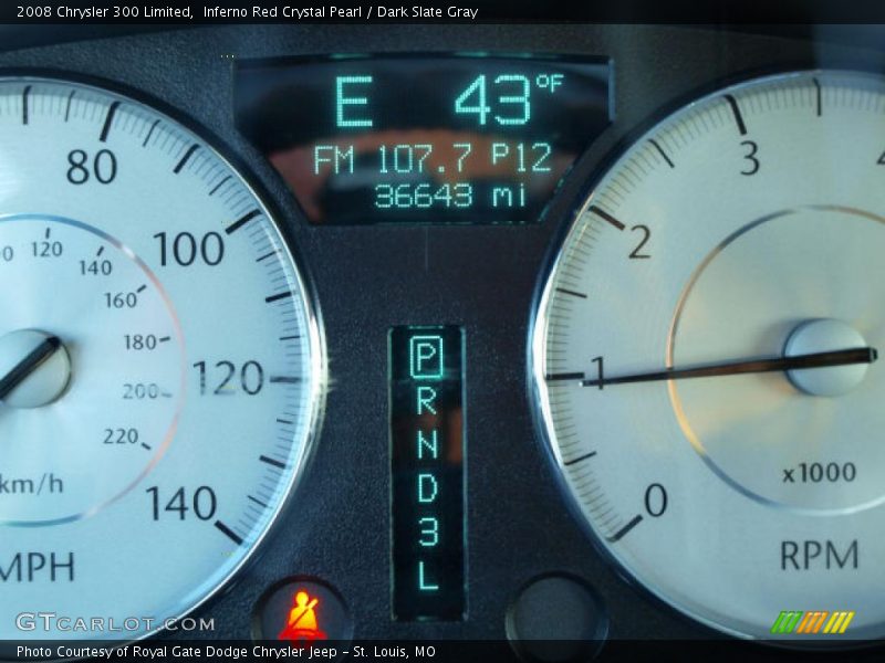 Inferno Red Crystal Pearl / Dark Slate Gray 2008 Chrysler 300 Limited