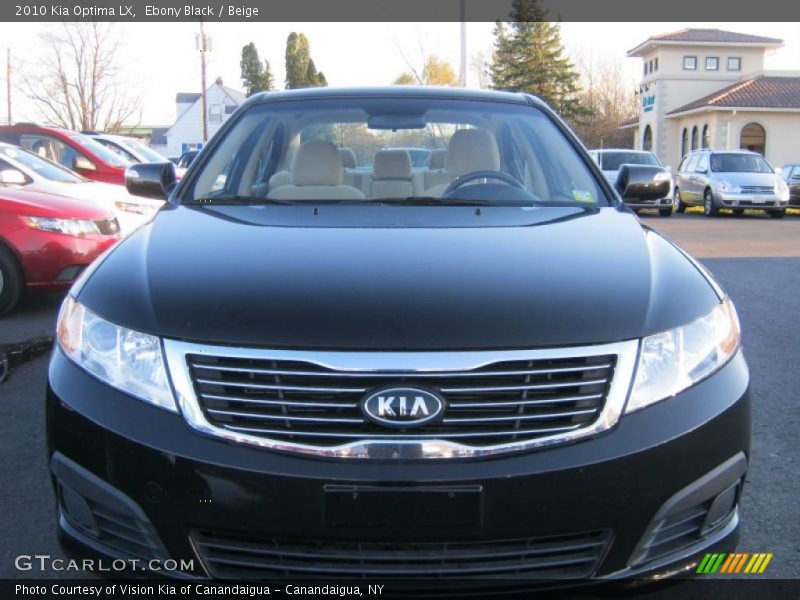 Ebony Black / Beige 2010 Kia Optima LX