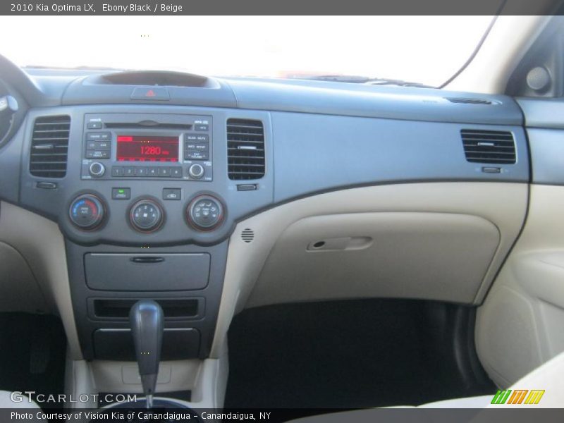 Ebony Black / Beige 2010 Kia Optima LX