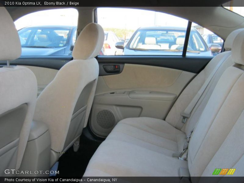 Ebony Black / Beige 2010 Kia Optima LX