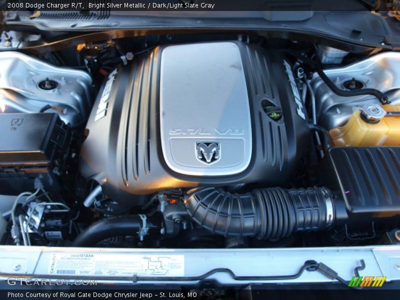 Bright Silver Metallic / Dark/Light Slate Gray 2008 Dodge Charger R/T