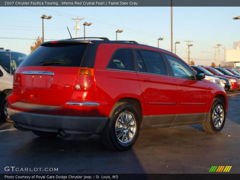 Inferno Red Crystal Pearl / Pastel Slate Gray 2007 Chrysler Pacifica Touring