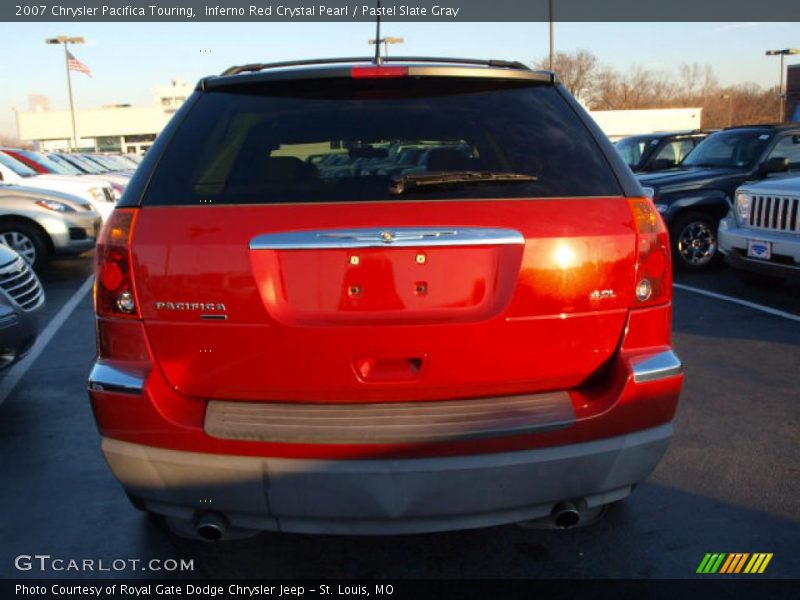 Inferno Red Crystal Pearl / Pastel Slate Gray 2007 Chrysler Pacifica Touring