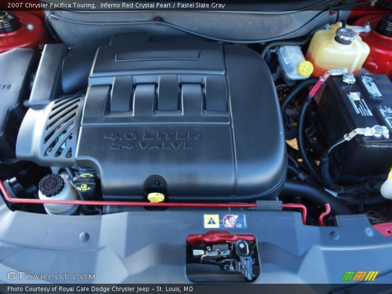 Inferno Red Crystal Pearl / Pastel Slate Gray 2007 Chrysler Pacifica Touring
