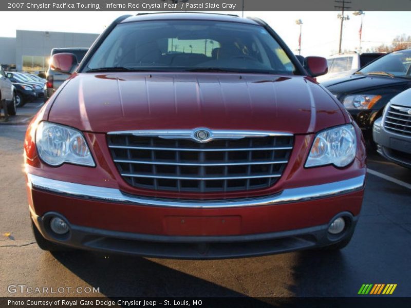 Inferno Red Crystal Pearl / Pastel Slate Gray 2007 Chrysler Pacifica Touring