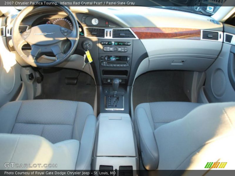 Inferno Red Crystal Pearl / Pastel Slate Gray 2007 Chrysler Pacifica Touring