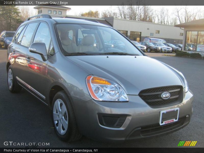 Titanium Gray / Beige 2010 Kia Rondo LX