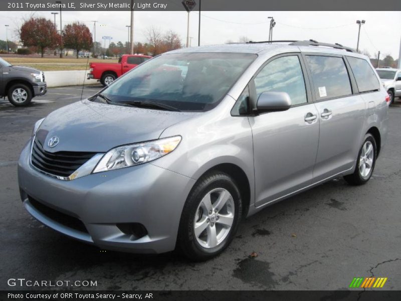 Silver Sky Metallic / Light Gray 2011 Toyota Sienna LE