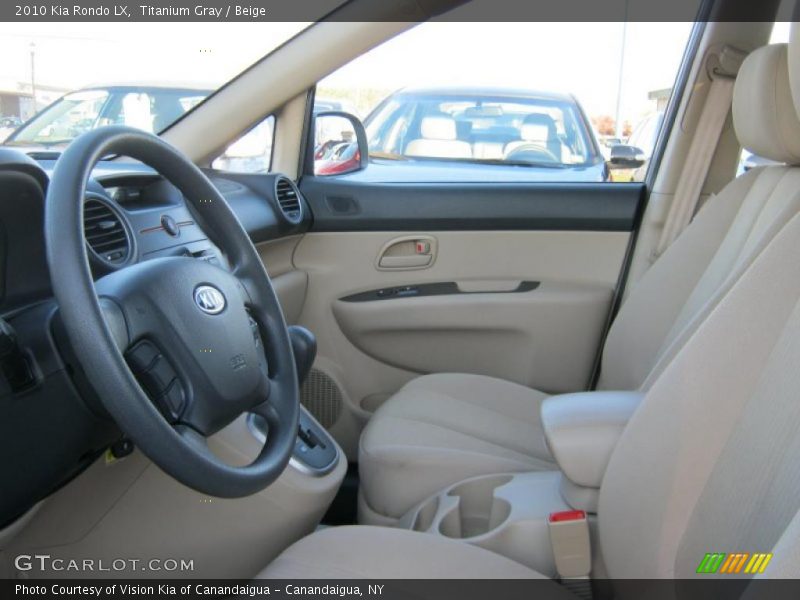 Titanium Gray / Beige 2010 Kia Rondo LX