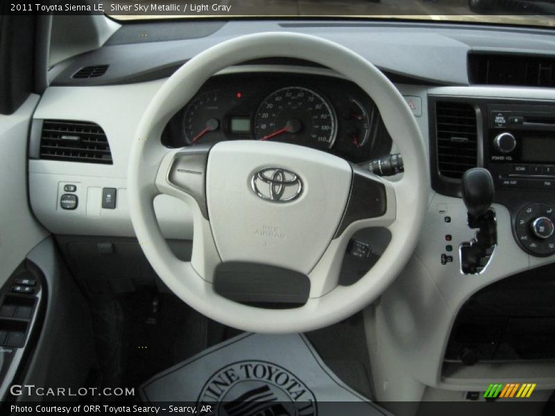 Silver Sky Metallic / Light Gray 2011 Toyota Sienna LE