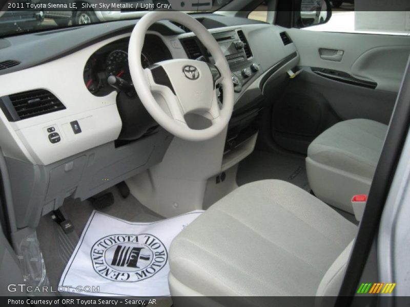  2011 Sienna LE Light Gray Interior