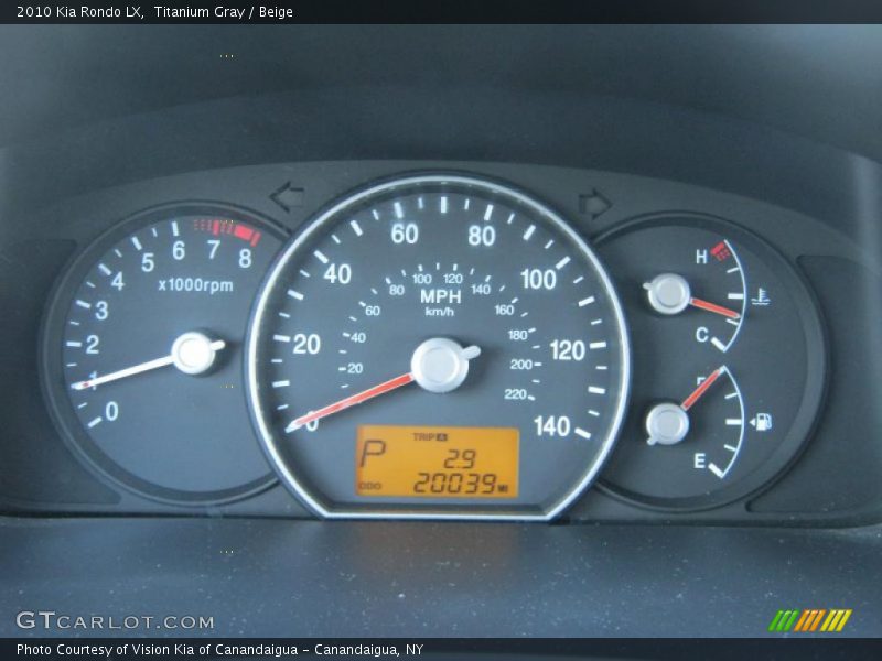 Titanium Gray / Beige 2010 Kia Rondo LX