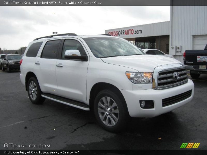 Super White / Graphite Gray 2011 Toyota Sequoia Limited 4WD