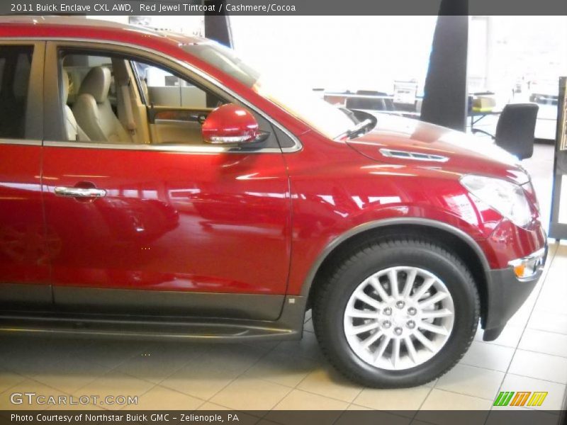 Red Jewel Tintcoat / Cashmere/Cocoa 2011 Buick Enclave CXL AWD