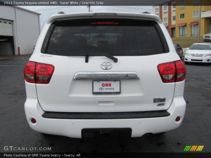 Super White / Graphite Gray 2011 Toyota Sequoia Limited 4WD