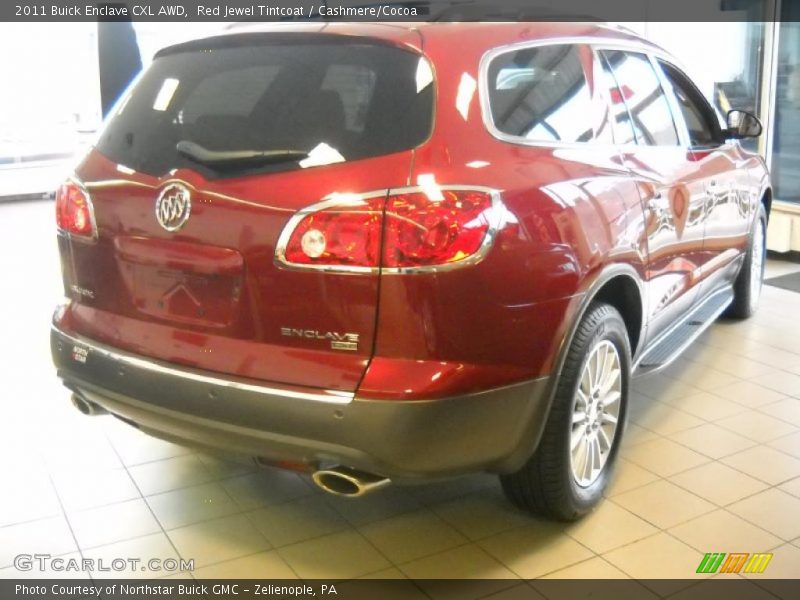 Red Jewel Tintcoat / Cashmere/Cocoa 2011 Buick Enclave CXL AWD