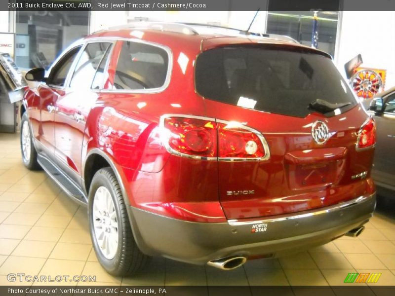 Red Jewel Tintcoat / Cashmere/Cocoa 2011 Buick Enclave CXL AWD