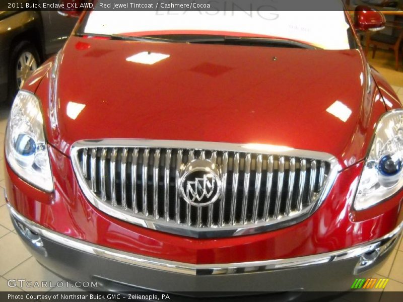 Red Jewel Tintcoat / Cashmere/Cocoa 2011 Buick Enclave CXL AWD