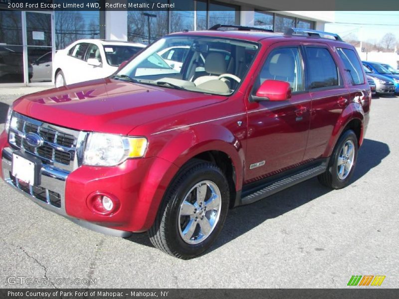 Redfire Metallic / Camel 2008 Ford Escape Limited 4WD