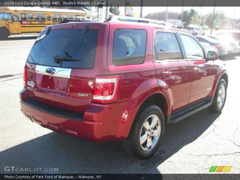 Redfire Metallic / Camel 2008 Ford Escape Limited 4WD