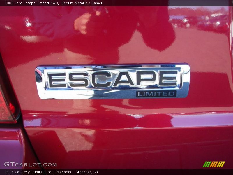 Redfire Metallic / Camel 2008 Ford Escape Limited 4WD