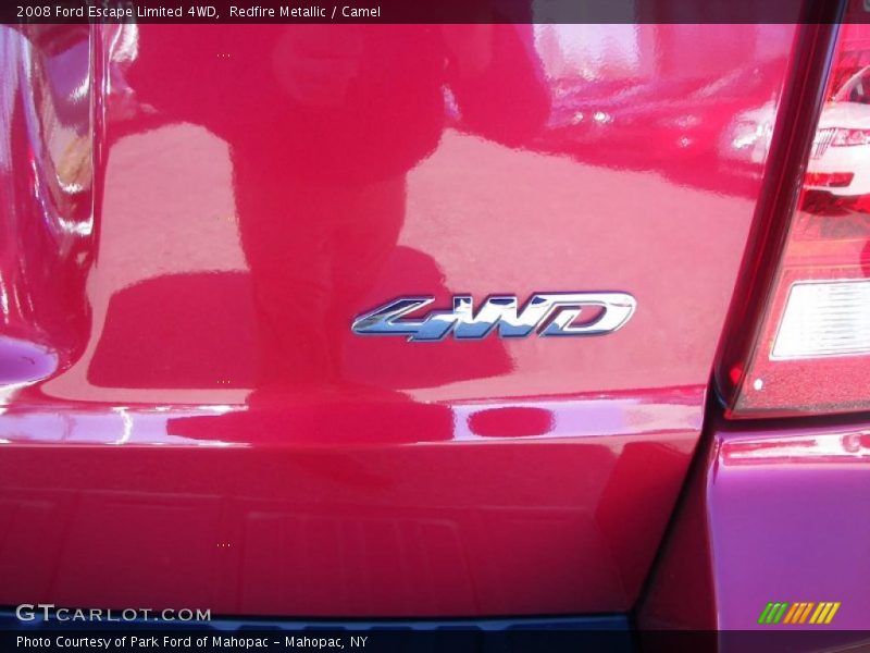 Redfire Metallic / Camel 2008 Ford Escape Limited 4WD
