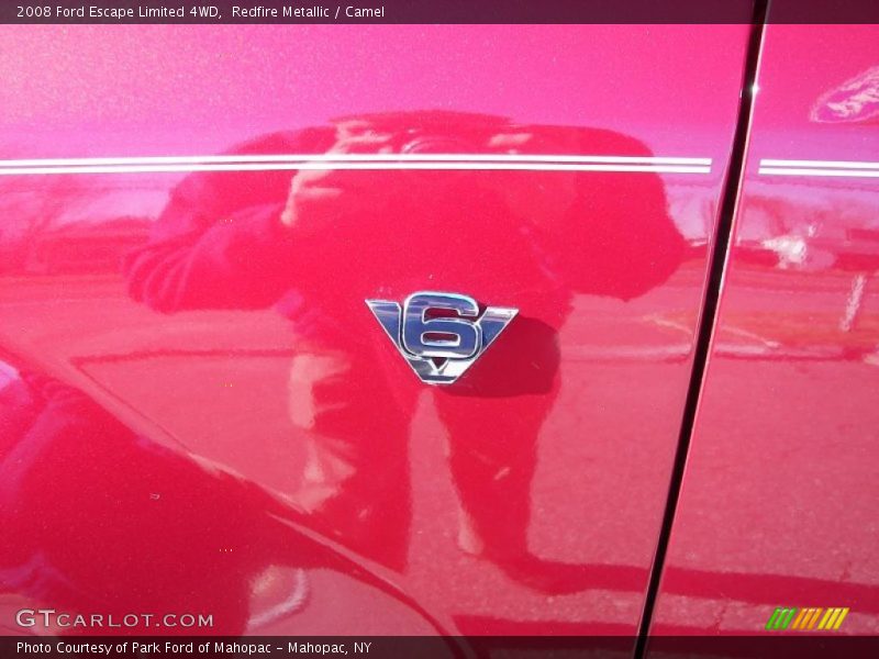 Redfire Metallic / Camel 2008 Ford Escape Limited 4WD
