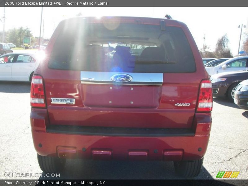 Redfire Metallic / Camel 2008 Ford Escape Limited 4WD