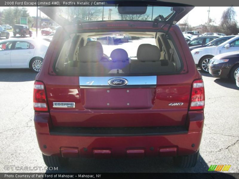 Redfire Metallic / Camel 2008 Ford Escape Limited 4WD