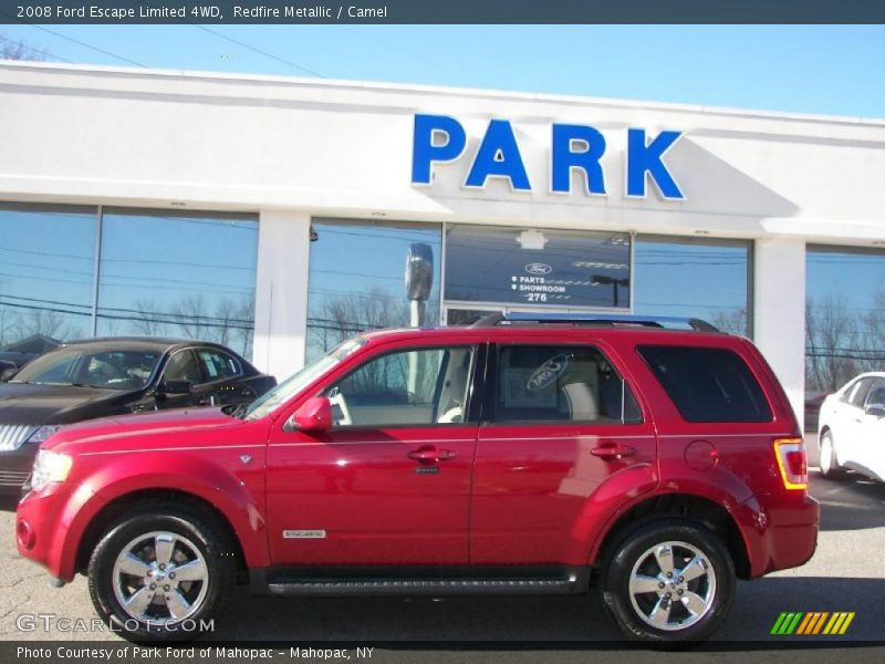 Redfire Metallic / Camel 2008 Ford Escape Limited 4WD