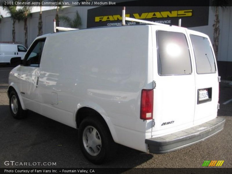 Ivory White / Medium Blue 2001 Chevrolet Astro Commercial Van