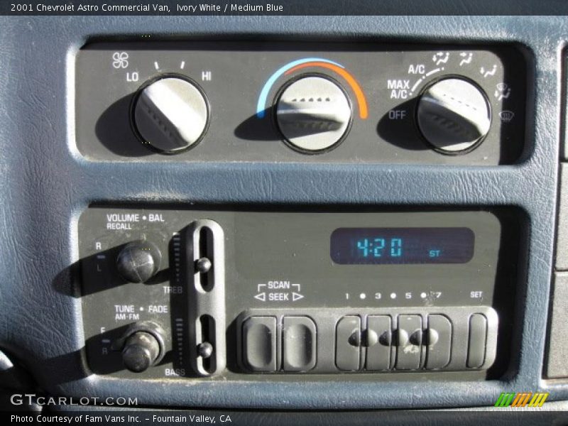 Controls of 2001 Astro Commercial Van