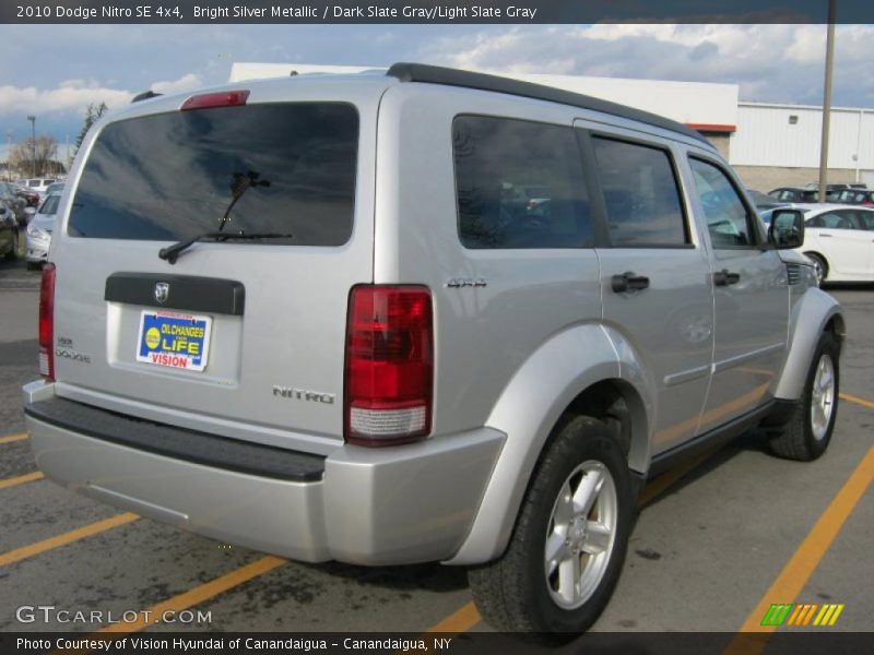 Bright Silver Metallic / Dark Slate Gray/Light Slate Gray 2010 Dodge Nitro SE 4x4