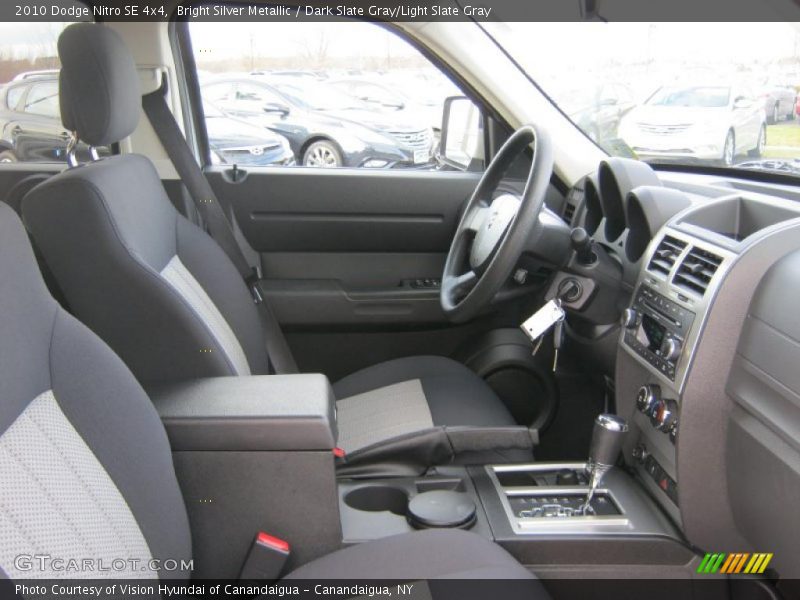 Bright Silver Metallic / Dark Slate Gray/Light Slate Gray 2010 Dodge Nitro SE 4x4