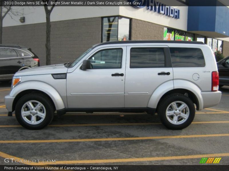 Bright Silver Metallic / Dark Slate Gray/Light Slate Gray 2010 Dodge Nitro SE 4x4