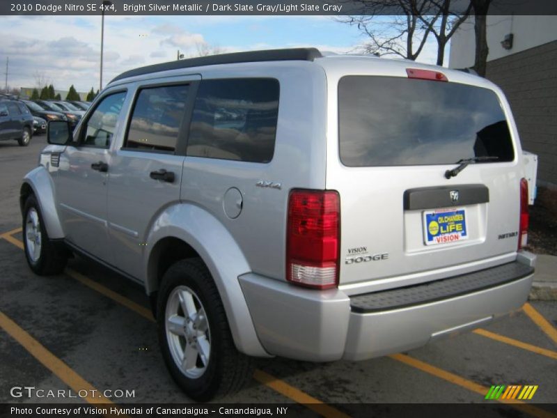 Bright Silver Metallic / Dark Slate Gray/Light Slate Gray 2010 Dodge Nitro SE 4x4