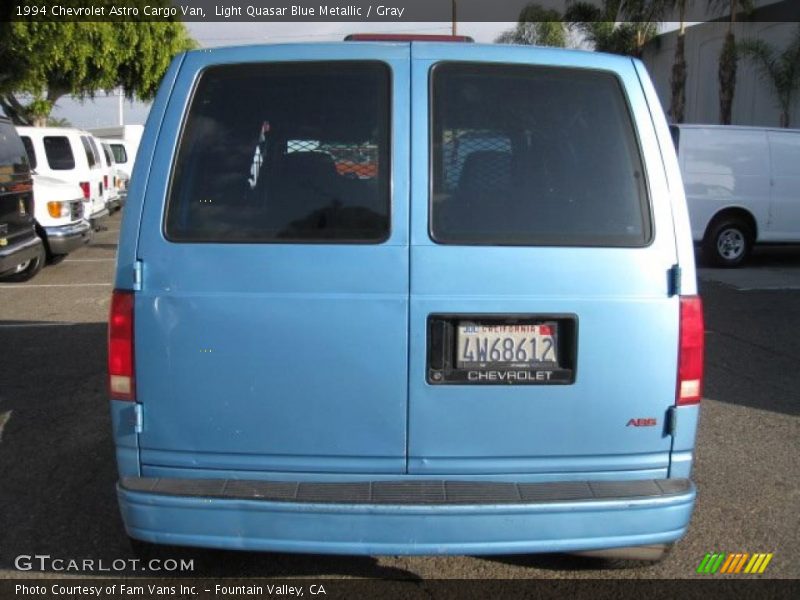 Light Quasar Blue Metallic / Gray 1994 Chevrolet Astro Cargo Van