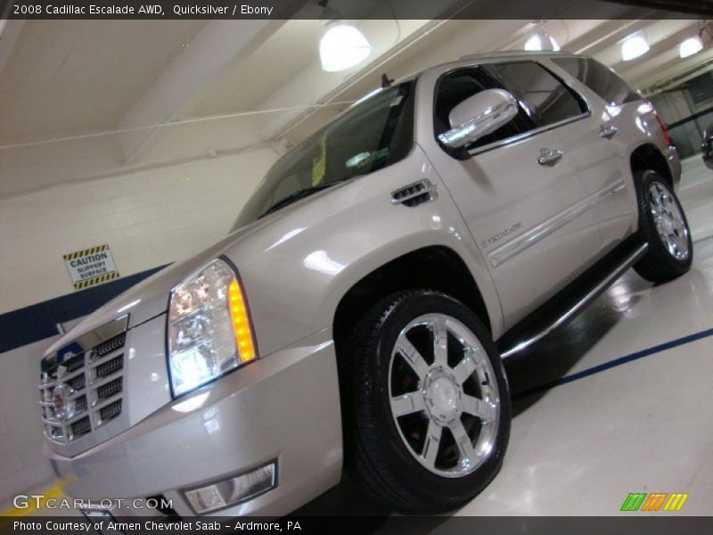 Quicksilver / Ebony 2008 Cadillac Escalade AWD