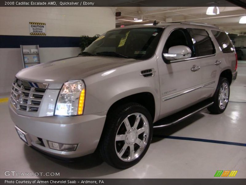 Quicksilver / Ebony 2008 Cadillac Escalade AWD